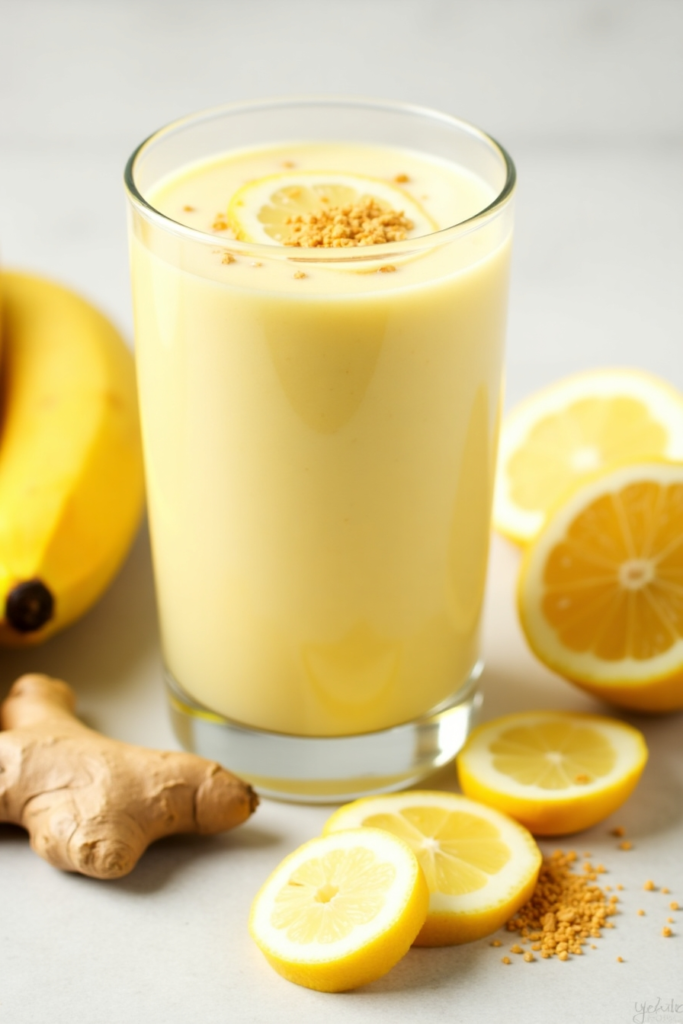 banana lemon ginger smoothie